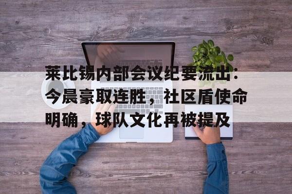 包含莱比锡内部会议纪要流出：今晨豪取连胜，社区盾使命明确，球队文化再被提及的词条